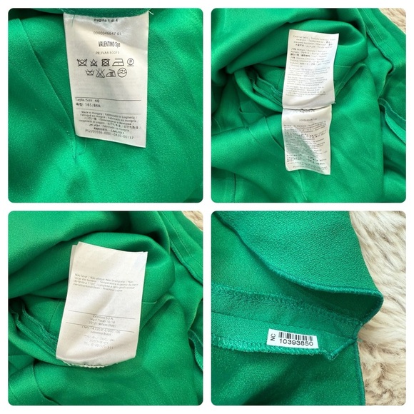 Valentino Ruffle  Shift Dress Kelly green size 40 Small - Picture 12 of 13
